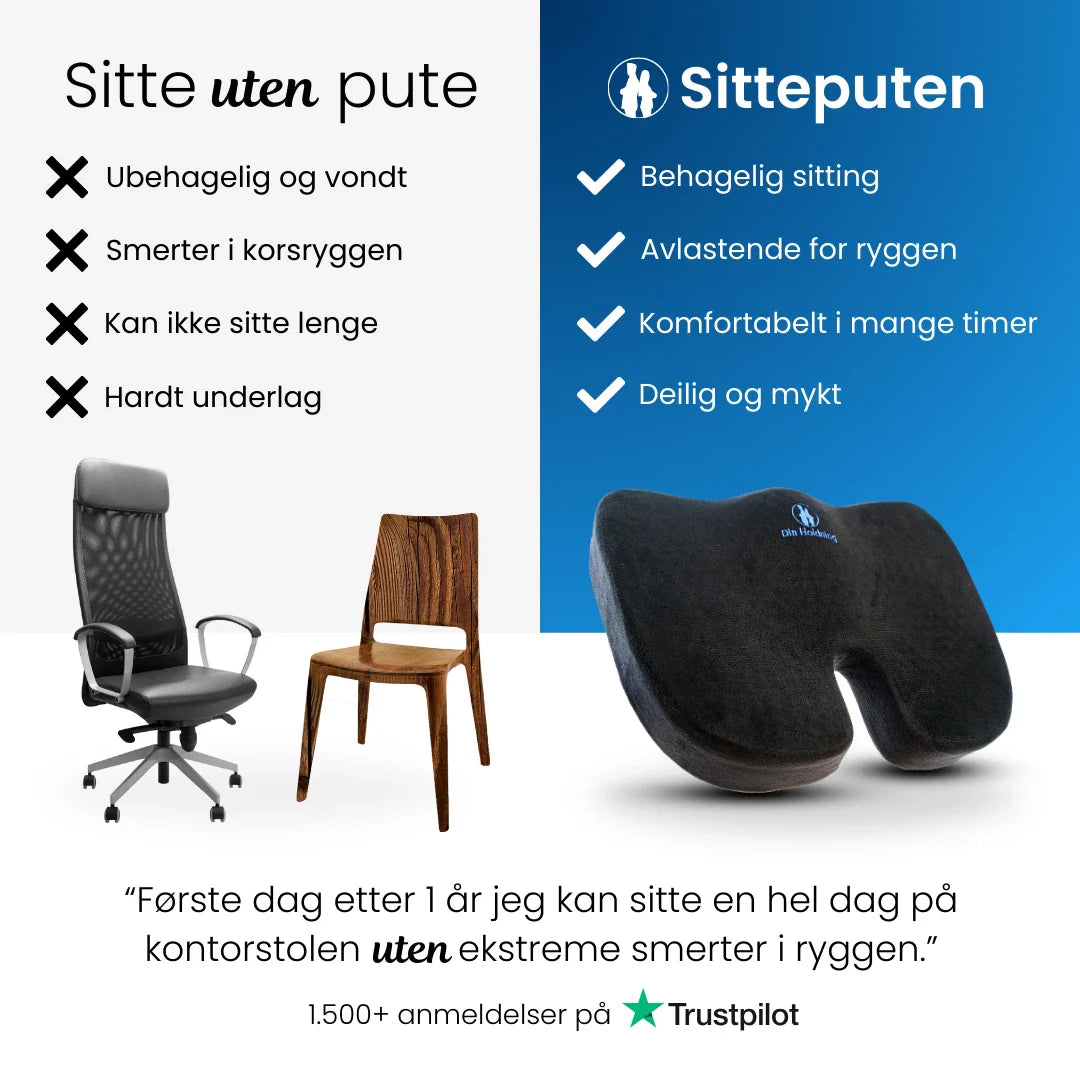 Hvorfor Din Holdning - Ergonomisk Sittepute